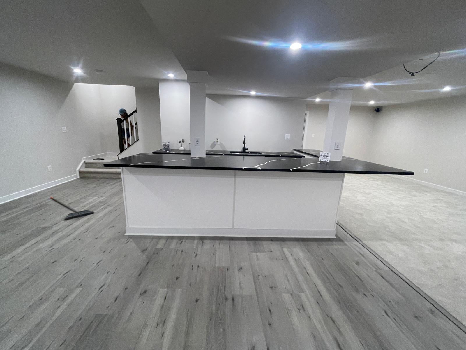 Painting and remodeling work at a Maryland home by ENS Painting and Cleaning